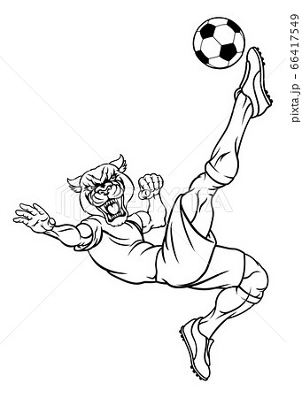 Panther Soccer Football Player Sports Mascot 66417549