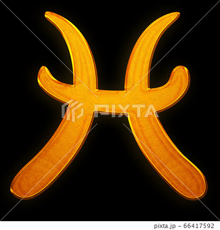 Golden pisces zodiac symbol Golden pisces zodiac symbol 66417592