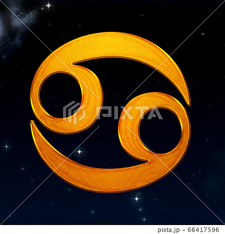 Golden cancer zodiac symbol Golden cancer zodiac symbol 66417596