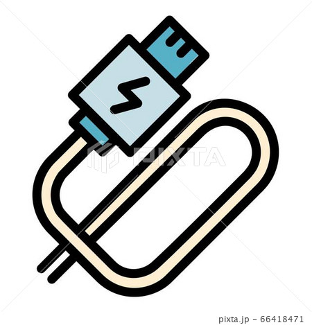 Electronic cigarette usb cable icon, outline style Electronic cigarette usb cable icon, outline style 66418471