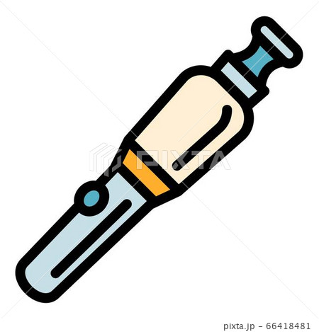 Modern electronic cigarette icon, outline style 66418481