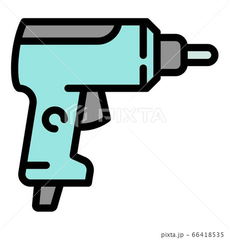 Electric drilling machine icon, outline style 66418535