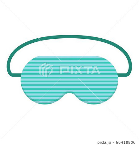 Striped sleeping mask icon, cartoon style Striped sleeping mask icon, cartoon style 66418906