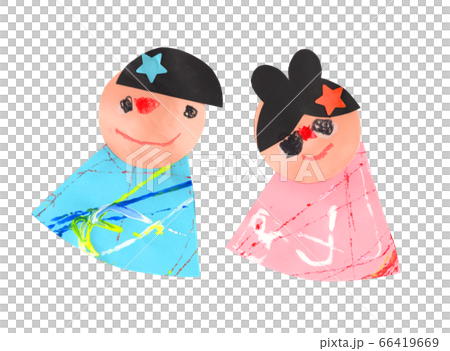 子供の制作した織姫と彦星 子供の制作した織姫と彦星 66419669