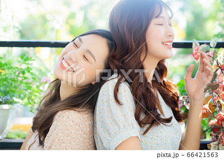 Women, couple, lifestyle 66421563