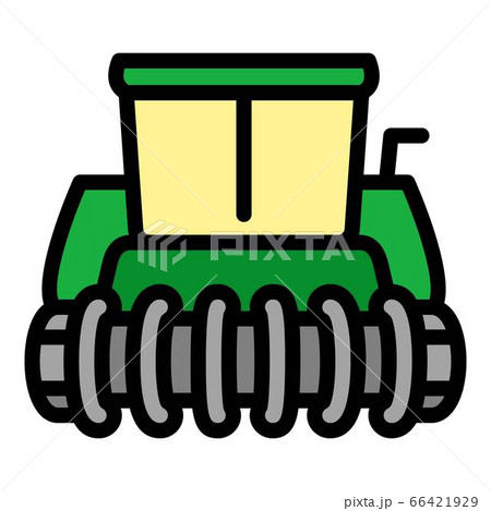 Farm combine icon, outline style 66421929