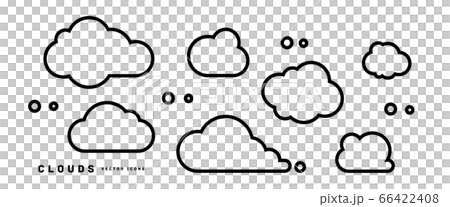 雲線圖標 雲線圖標 66422408