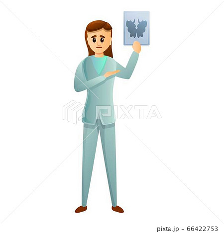 Mental hospital nurse icon, cartoon style 66422753