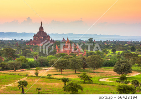 Bagan, Myanmar temples in the Archaeological Zone 66423194