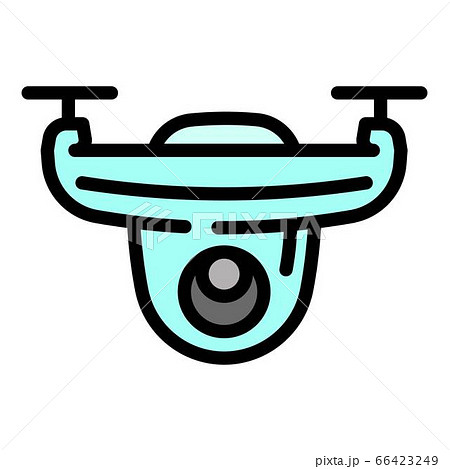 Aircraft drone icon, outline style Aircraft drone icon, outline style 66423249