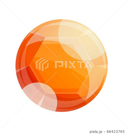 Orange gemstone icon, cartoon style Orange gemstone icon, cartoon style 66423765