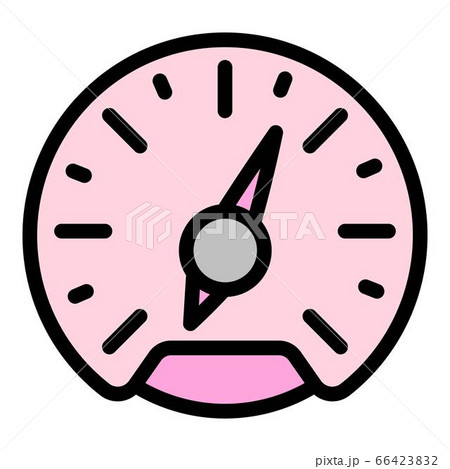 Arrow speedometer icon, outline style 66423832