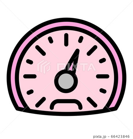 Speedometer icon, outline style 66423846
