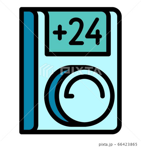 Conditioner remote control icon, outline style 66423865