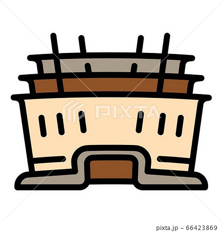 City sport arena icon, outline style 66423869