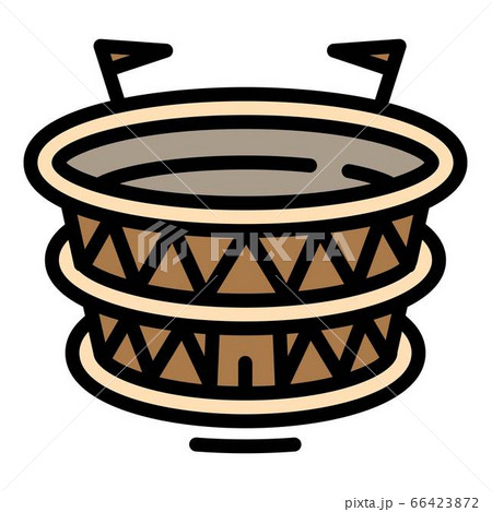 Round baseball arena icon, outline style 66423872