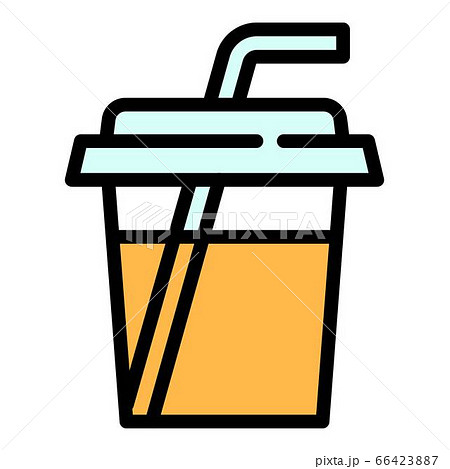 Mango smoothie icon, outline style Mango smoothie icon, outline style 66423887