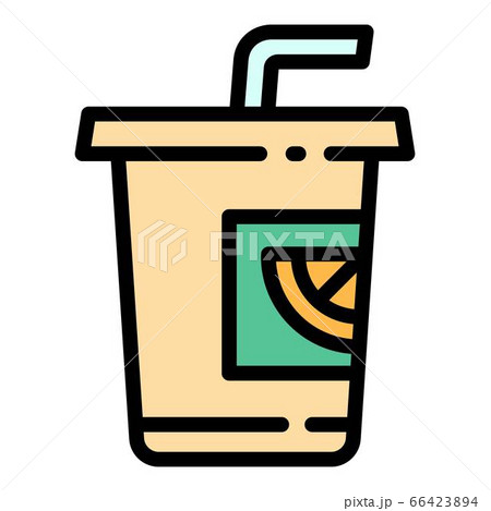 Fruit smoothie icon, outline style 66423894