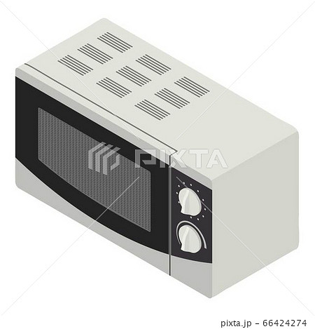 Modern microwave icon, isometric style 66424274