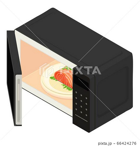 Open microwave icon, isometric style 66424276