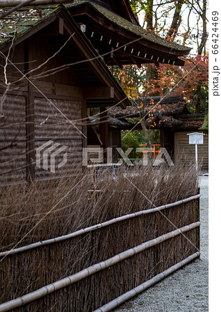 下鴨神社、摂社・河合神社、鴨長明の「方丈の庵」の晩秋 66424469