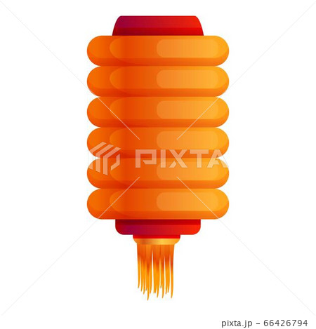 Chinese lantern ornament icon, cartoon style Chinese lantern ornament icon, cartoon style 66426794