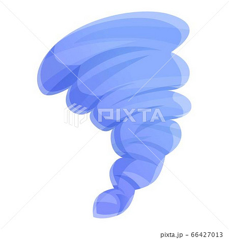 Climate tornado icon, cartoon style Climate tornado icon, cartoon style 66427013