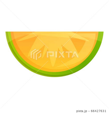 Slice of lime icon, cartoon style 66427631