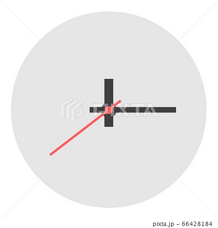 Wall clock without numbers vector icon flat...のイラスト素材 [66428184] - PIXTA