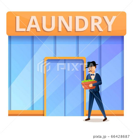 Rich man in laundry icon, cartoon style Rich man in laundry icon, cartoon style 66428687