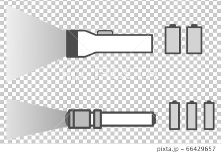 懐中電灯と乾電池 66429657