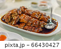 Cantonese style roasted duck at a restaurant in Bangkok, selective focus. 66430427