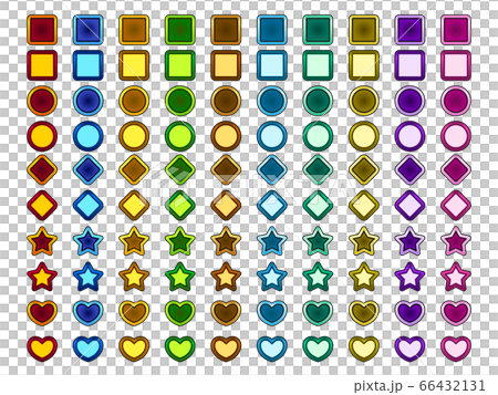 ゲーム アイコン 枠 メタル C 角丸のイラスト素材