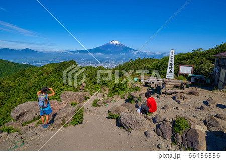 金時山の山頂から富士山方面眺望 66436336