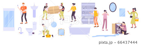 Sanitaryware Shop Icon Set Sanitaryware Shop Icon Set 66437444