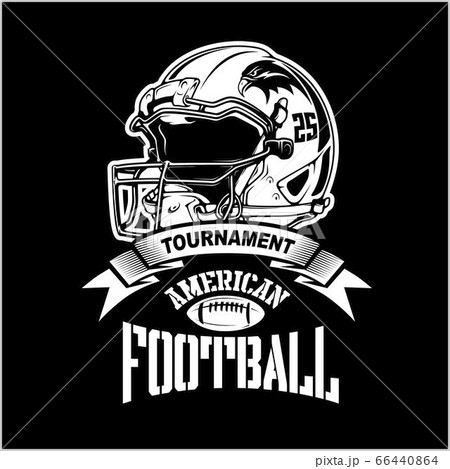 American football helmet Super bowl sport theme vector illustration. 66440864