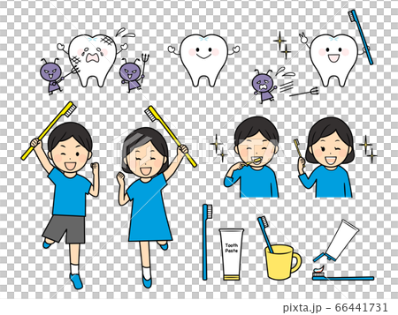 Tooth brushing habits and children 66441731