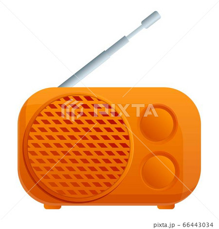 Camping radio icon, cartoon style Camping radio icon, cartoon style 66443034