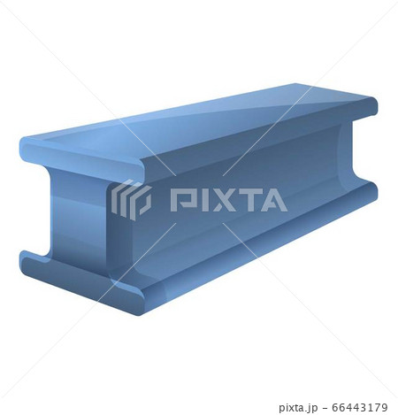 Steel bar icon, cartoon style 66443179