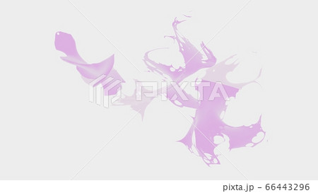 Colored splashes in abstract shape, isolated on white background. 3d rendering 66443296