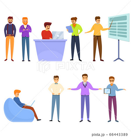 Art director icons set, cartoon style 66443389