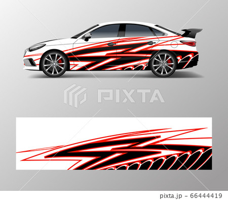 graphic abstract racing designs for vehicle 66444419