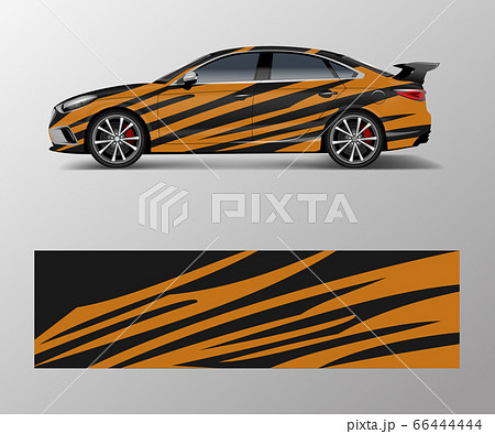wrap design for custom sport car. Sport racing car 66444444