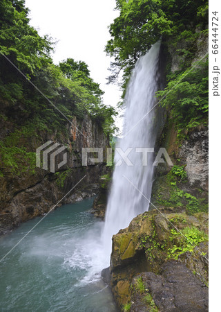 綿ヶ滝 手取峡谷 石川県白山市 の写真素材