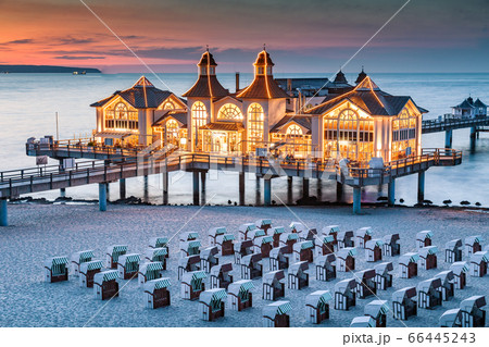 Sellin Pier at twilight, Baltic Sea, Germany 66445243
