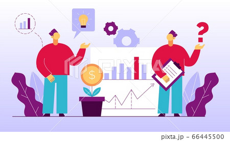 Man teamwork on accounting, financial management 66445500