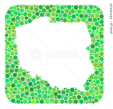 Map of Poland - Dotted Collage with Hole 66446428