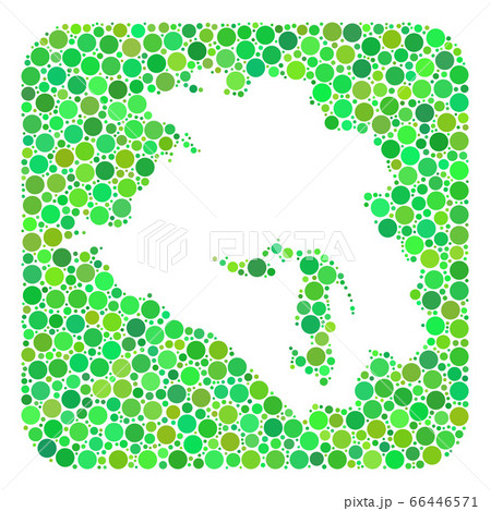 Map of Krasnodarskiy Kray - Dotted Mosaic with Subtracted Space Map of Krasnodarskiy Kray - Dotted Mosaic with Subtracted Space 66446571