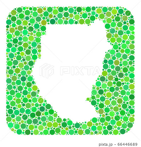Map of Sudan - Dotted Mosaic with Hole Map of Sudan - Dotted Mosaic with Hole 66446689