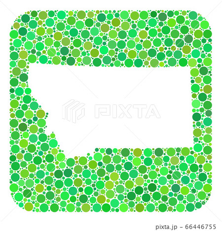Map of Montana State - Dotted Collage with Stencil Map of Montana State - Dotted Collage with Stencil 66446755
